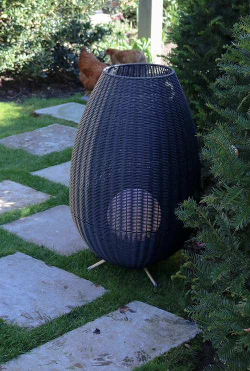 Lucide COLIN IP44 - wiederaufladbare Stehlampe Innen/Außen - Akku/Batterie - LED 3 StepDim - 1x3W 3000K - IP44 - Schwarz - Atmosphäre 3